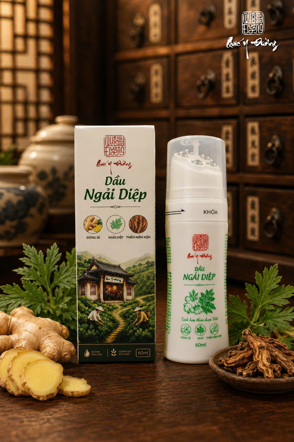 Không gian phòng khám y học cổ truyền Quốc Y Đường